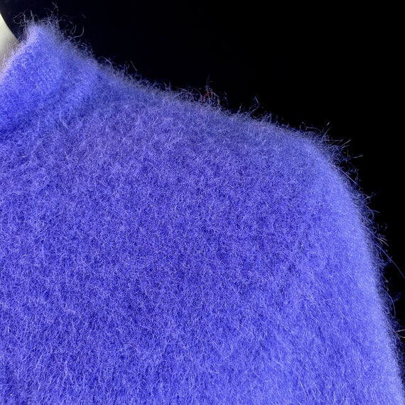 70% Angora Fuzzy Vintage VALERIE STEVENS Violet P… - image 8