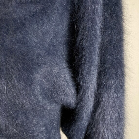 80% Angora Fuzzy Gray Long-Sleeve Pullover Sweate… - image 9
