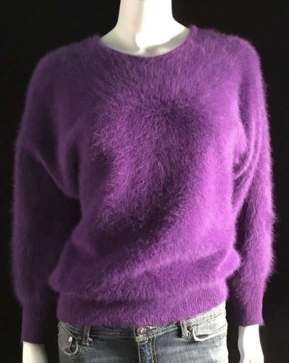 purple long sleeve sweater