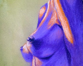 A Different Profile 2, soft pastel nude