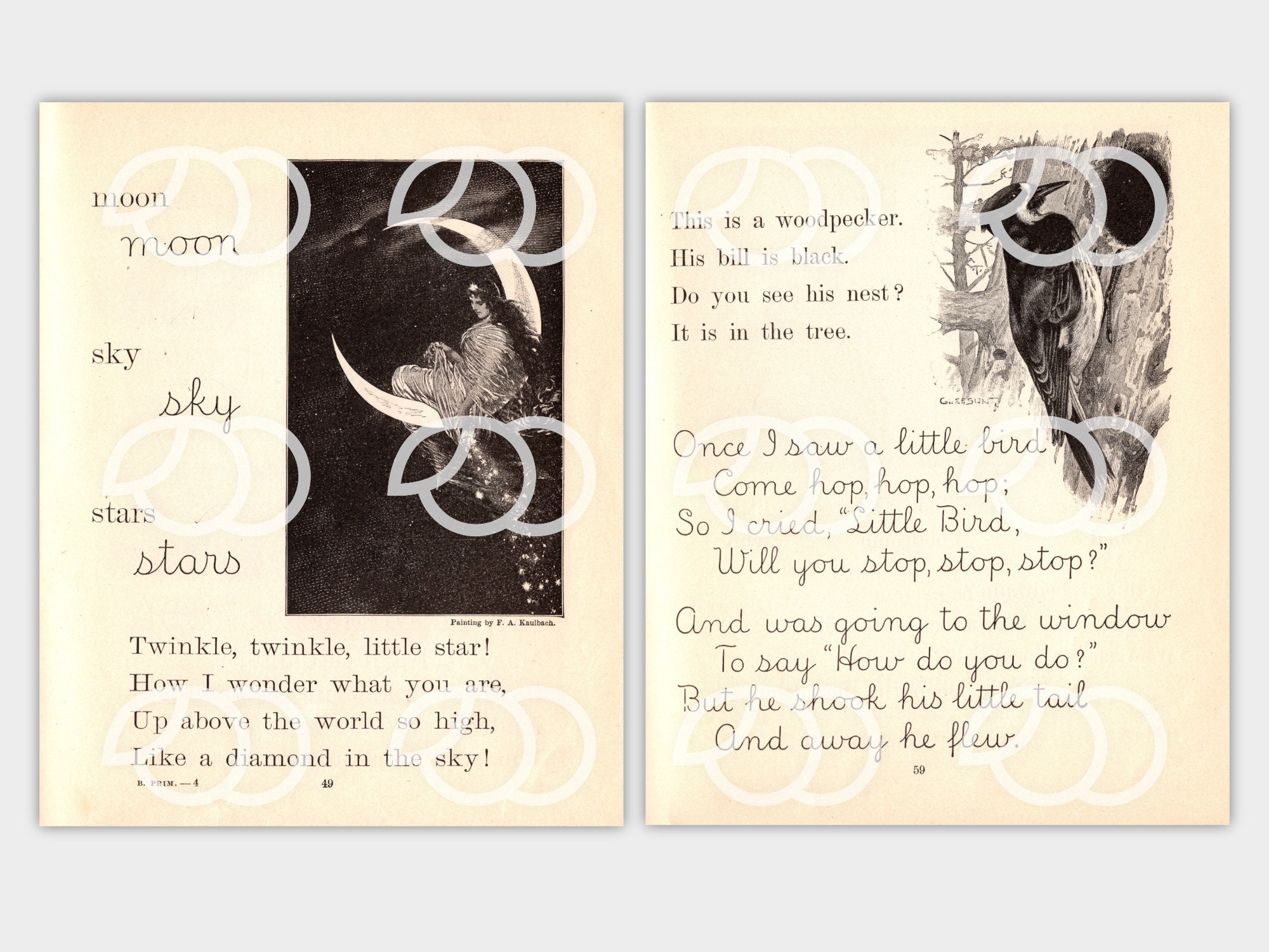 Vintage Baldwin's Primer Set 1 Children's Book Etsy