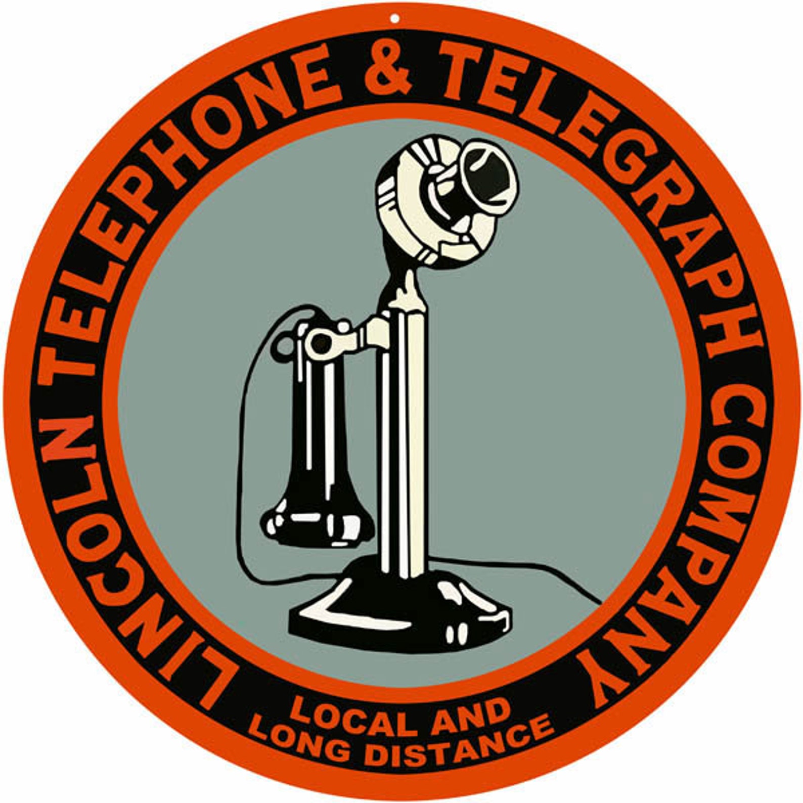 Lincoln Telephone & Telegraph Company Sign 14 X 14 Inches 24 Etsy