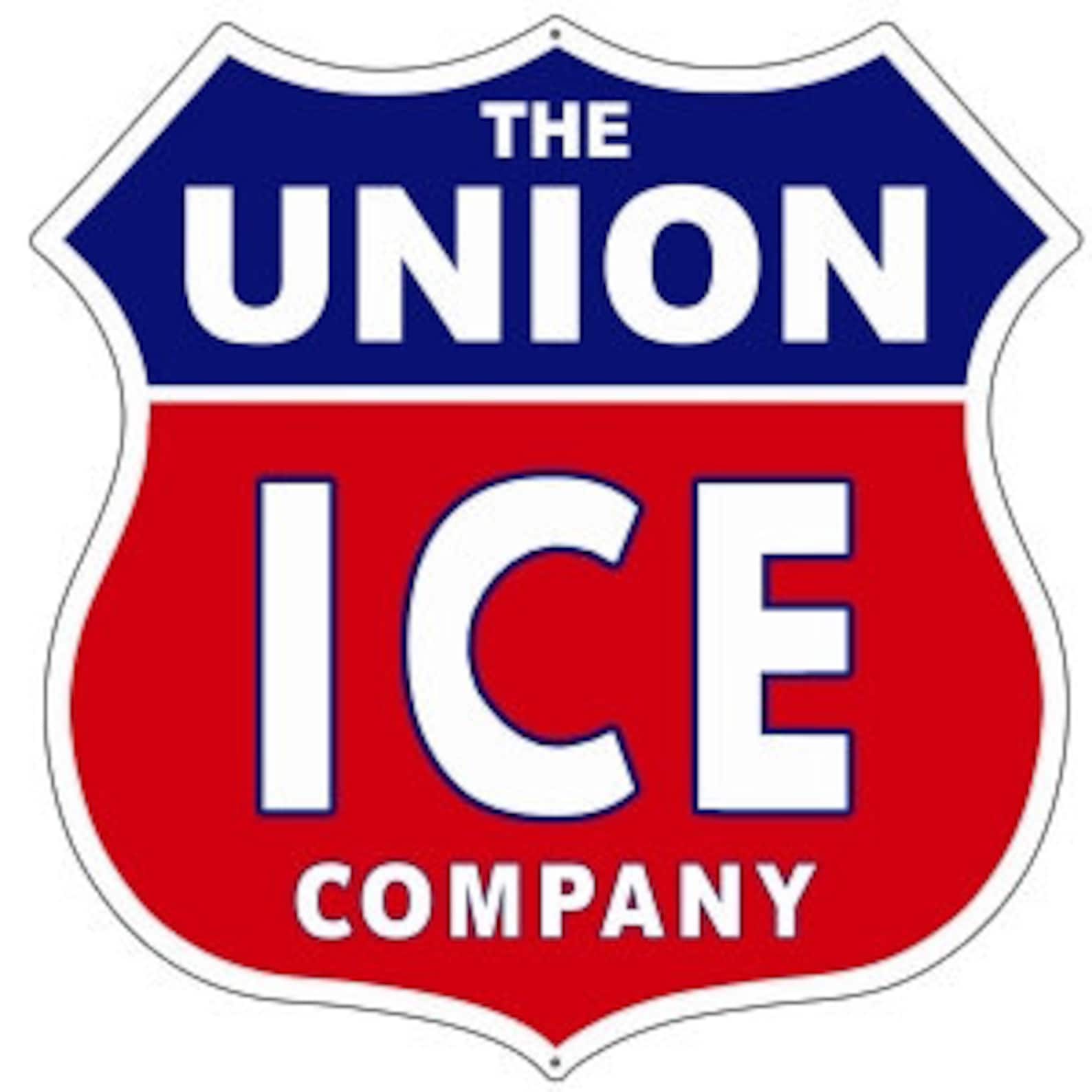 Union Ice Company Reproduction Nostalgic Sign 15 X 15 Vintage Etsy