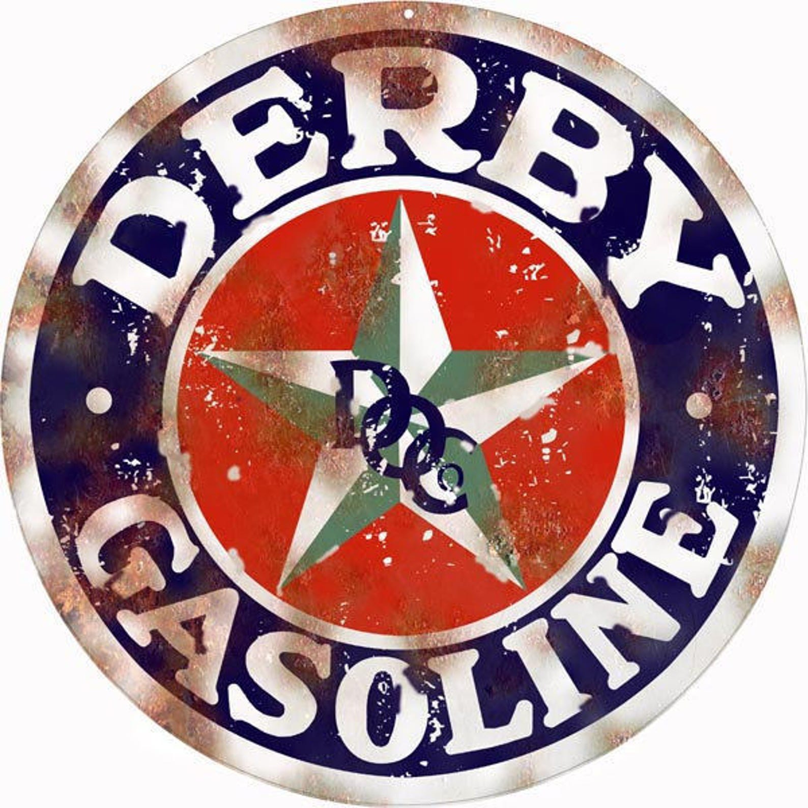 Derby Gasoline Motor Oil Aged Style Aluminum Metal Sign USA Etsy