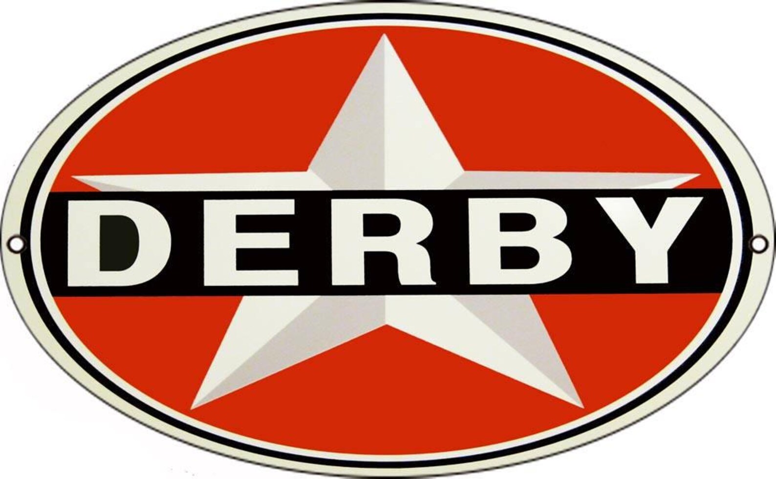 Derby Motor Oil Sign Oval 11 x 18 inch 24 Gauge Metal USA Etsy