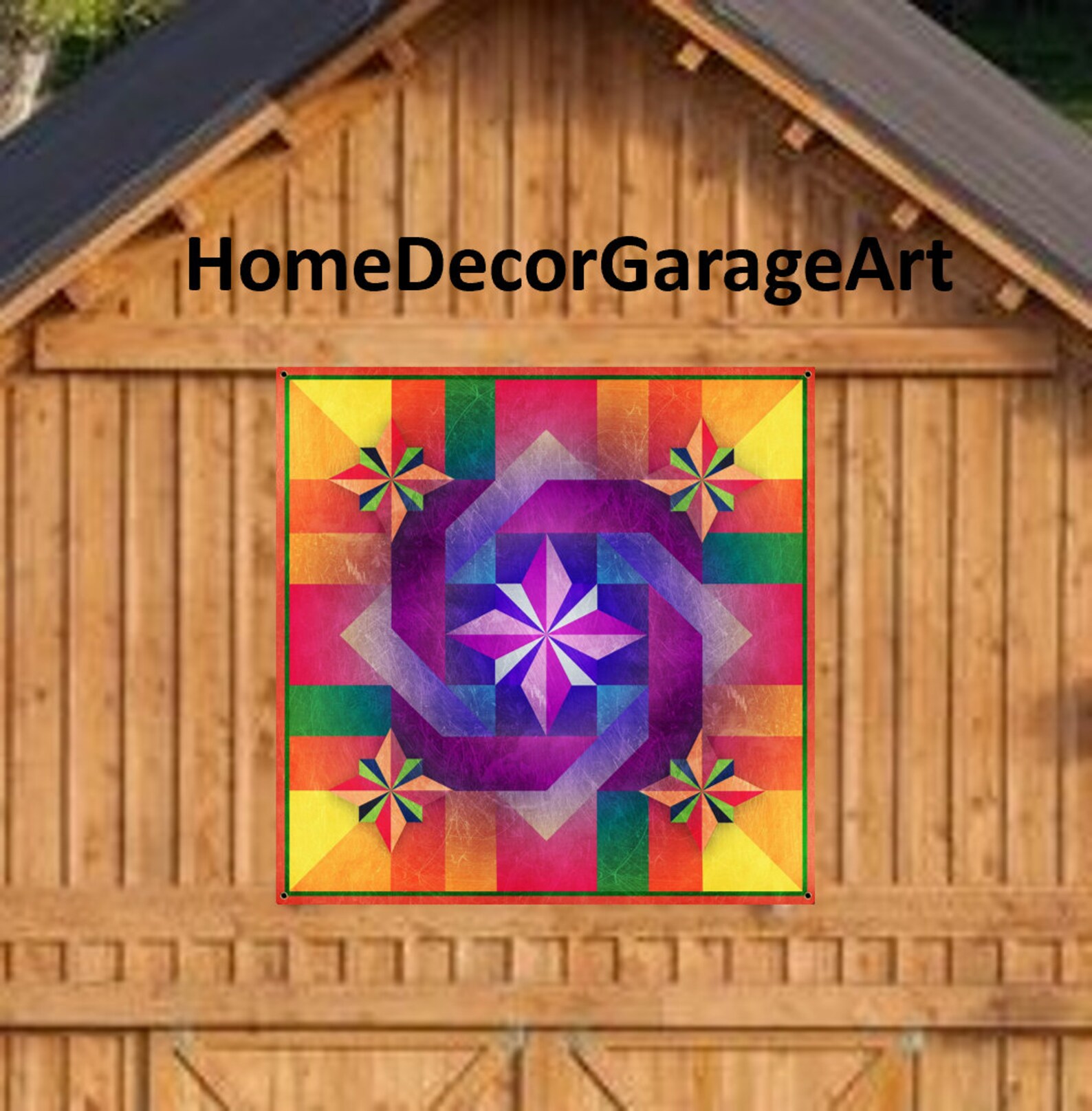 Five Square 2 Barn Quilt Metal Sign With UV Protection 5 Etsy