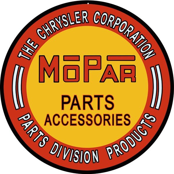 Chrysler Mopar Parts, 4 Sizes, 22 Gauge Metal Sign, Vintage Style Retro Reproduction, Garage Wall Art, RG