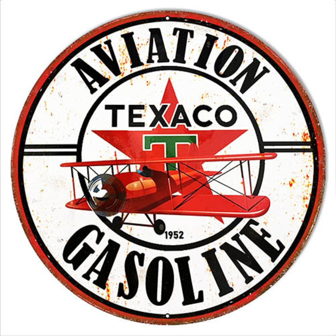 TEXACO AVIATION , Aged Style Metal Sign, 2 Sizes, USA Made Vintage ...