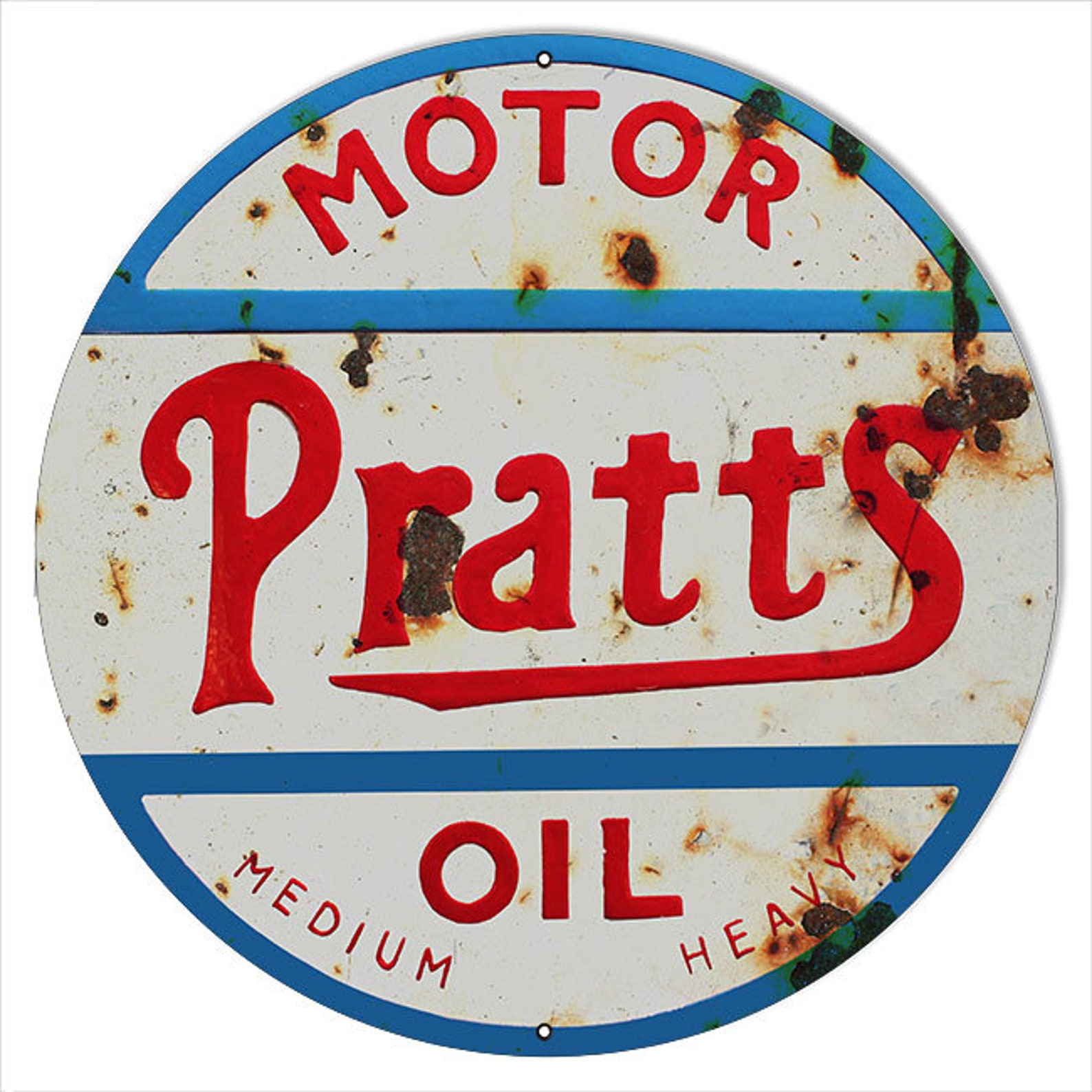 Pratts Motor Oil Gas Station Sign Vintage Aged Style Metal Etsy
