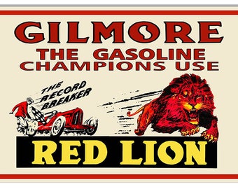 Retro style Racing sponsor inspired garage art Sign