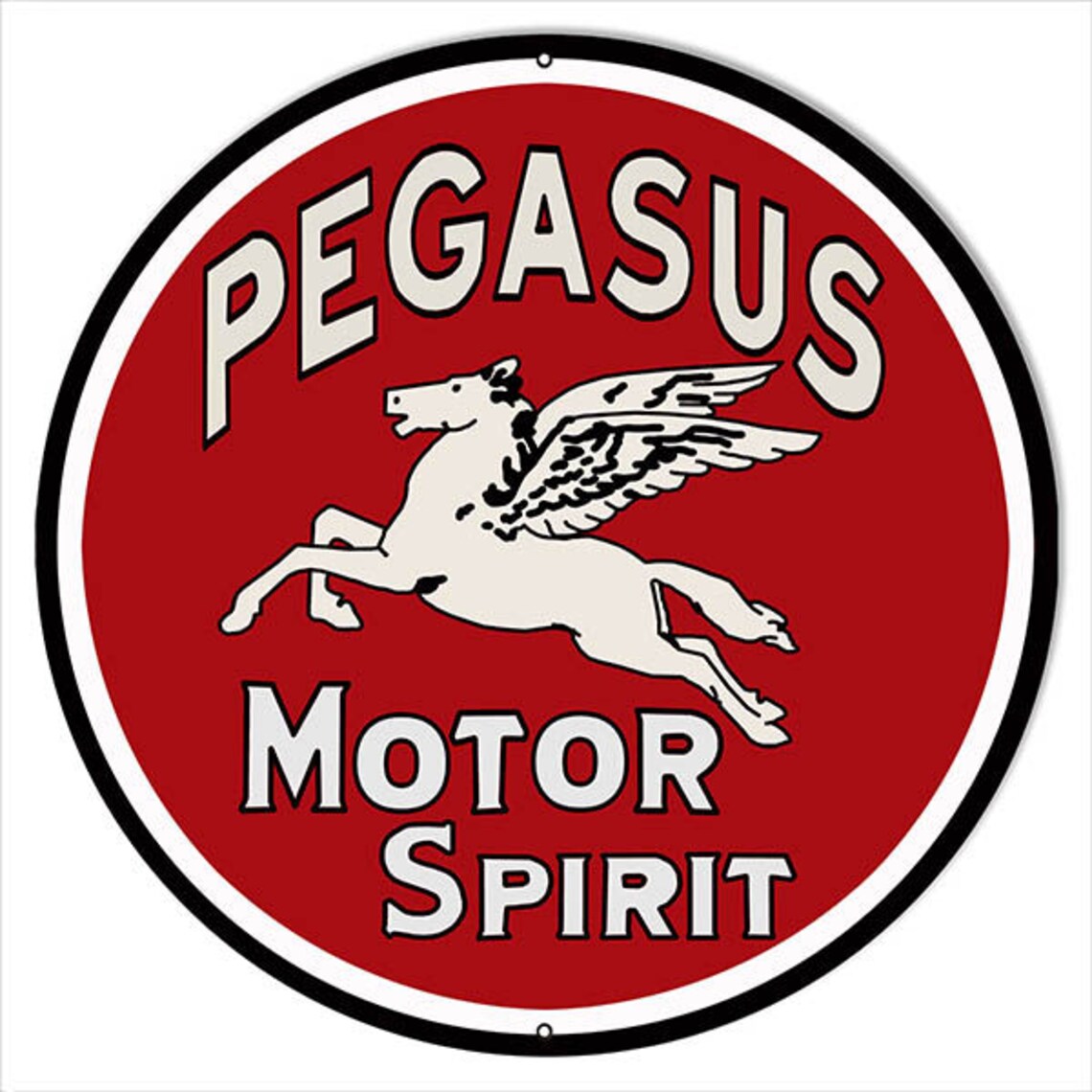 Pegasus Spirit Motor Oil Sign Vintage Style 22 Gauge Metal Etsy
