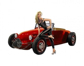 Hot Rod Pin Up Girl by Rikko40 on