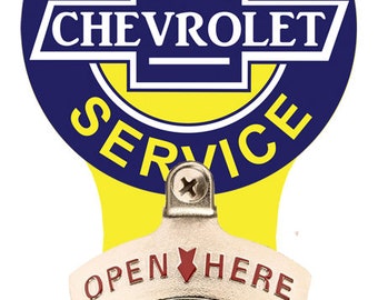 Vintage Nostalgic Look 12" Round Tin Sign Chevrolet Super Service Retro 