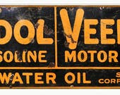Tydol Veedol Aged Style, 2 Sizes, 24 Gauge Metal Sign, USA Made Vintage Style Retro Garage Art RG4396L RG