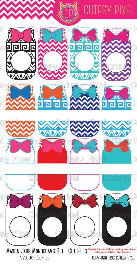 Download Mason jar Monogram Svg cutting file Southern designs for | Etsy