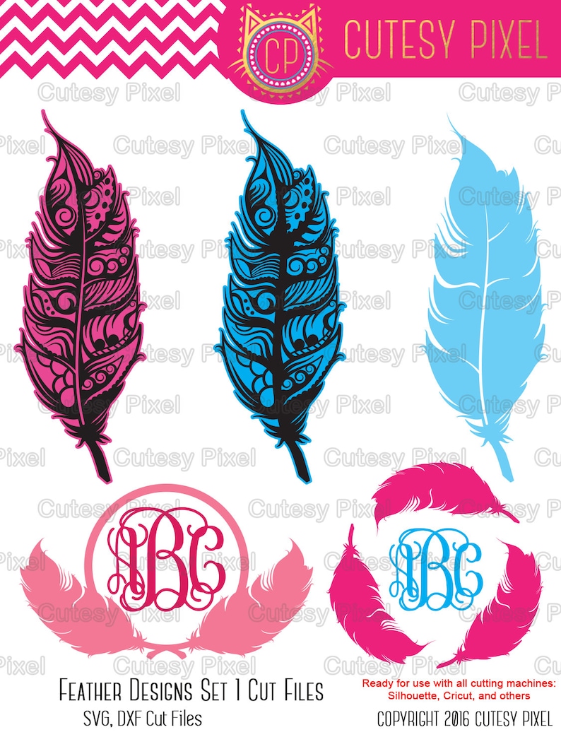 Download Ornate Feather Designs Svg cutting file feathers ornate | Etsy