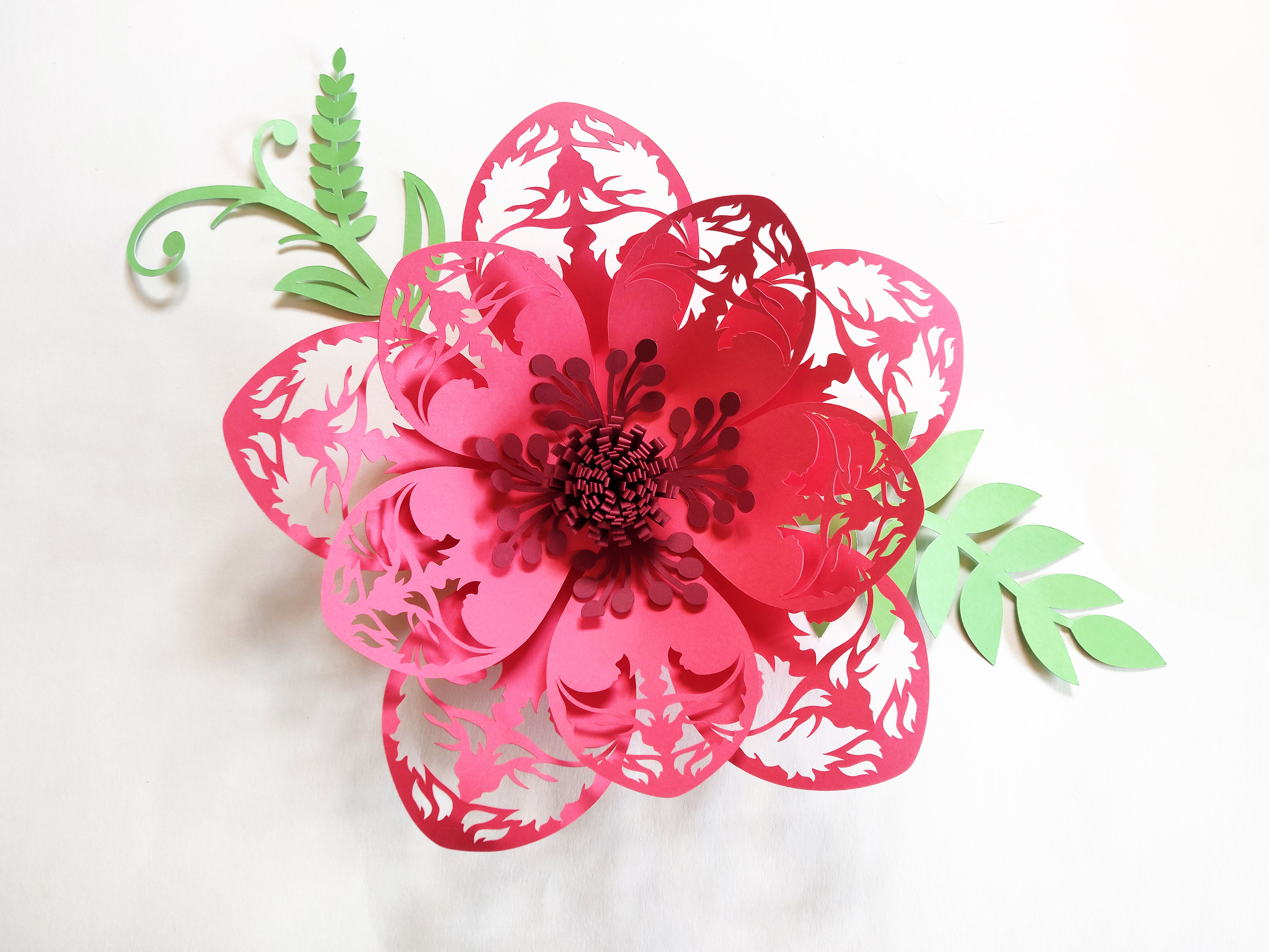 Download Diy Flower Svg Intricate Flower For Machine Cutting Flower Etsy