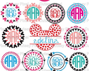 Maus Ohren Designs SVG schneiden Datei, Maus Ohren, Liebe, SVG, DXF, Cricut Designs, Silhouette Studio, Digital Cut Files