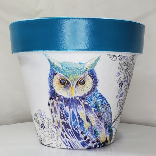 Owl Flower Pot Etsy
