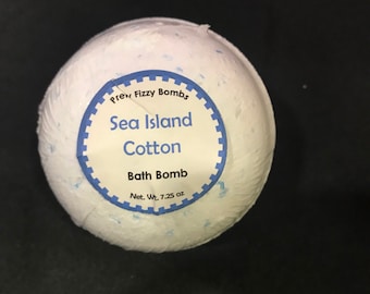 Sea Island Cotton Bath Bomb- Large- Bath Fizzy