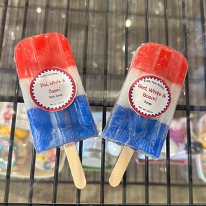 Popsicle Soap, Glycerine Soap, Rocket Pop Soap
