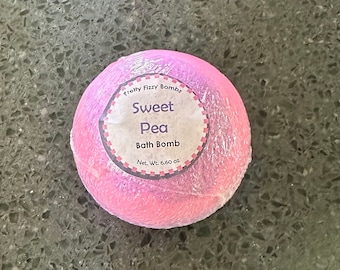 Sweet Pea Bath Bomb- Sweet Pea Bath Fizzy- Bath Bomb