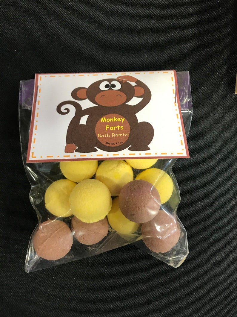 Monkey Farts Bath Bombs Novelty Kids Gift kids Bath Bomb Child image 2