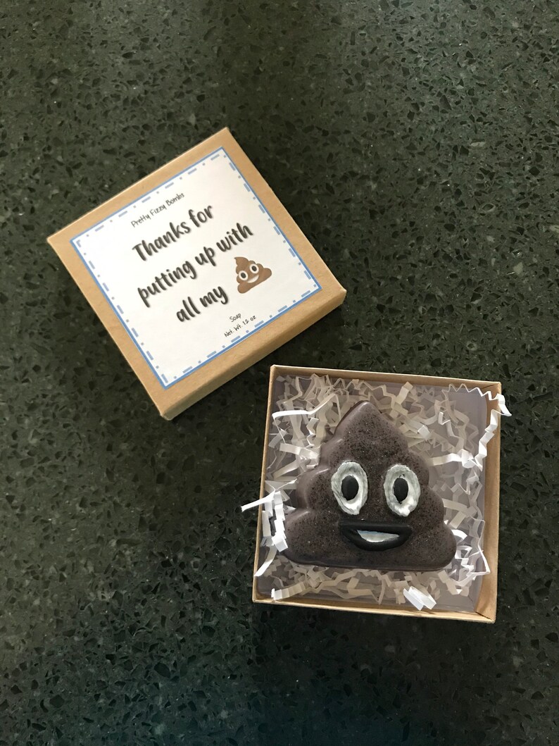 Poop Emoji Bar Soap- Fathers Day Gift- TeacherGift- Emoji Soap- Gag Gift image 5