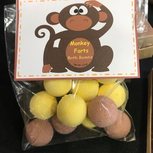 Monkey Farts Bath Bombs- Novelty Kids Gift- kids Bath Bomb- Child