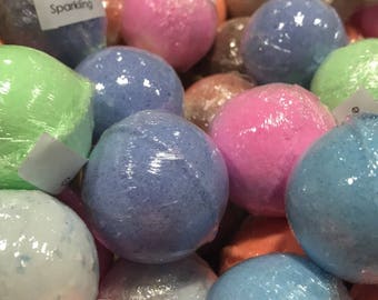 Sample Bath Bombs 5 Pack, Fizzy Bath Bomb, Mini Bath Bombs, Bathtub Fun, Variety Bath Bombs