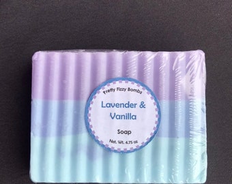 Lavender Vanilla Bar Soap- Hand Crafted Soap- Lavender Soap