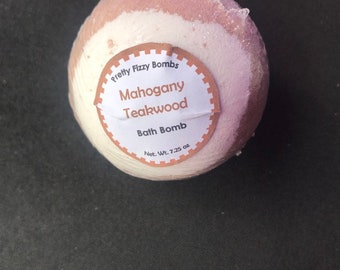 Mahogany Teakwood Bath Bomb- Large Bath Fizzie