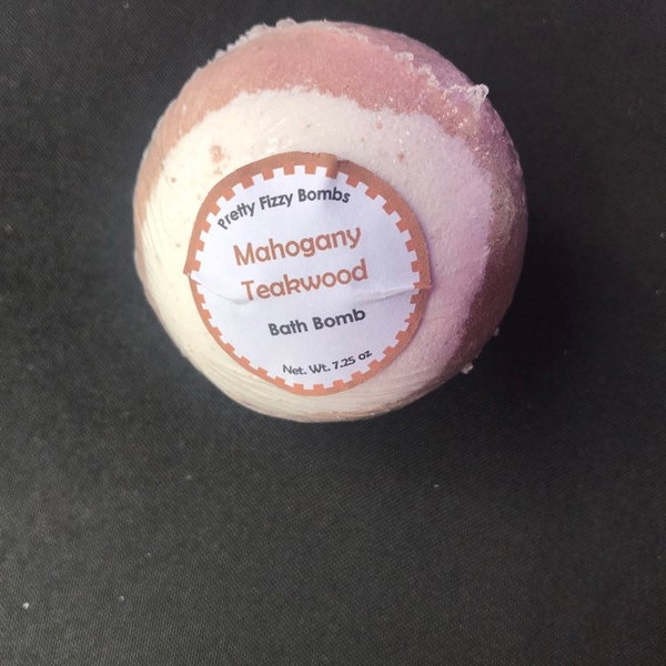 Mahogany Teakwood Bath Bomb- Large Bath Fizzie