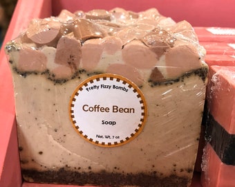 Coffee Scrub Soap- Cleansing Bar- Exfoliating Soap- Handmade- Soap Made With Real Coffee