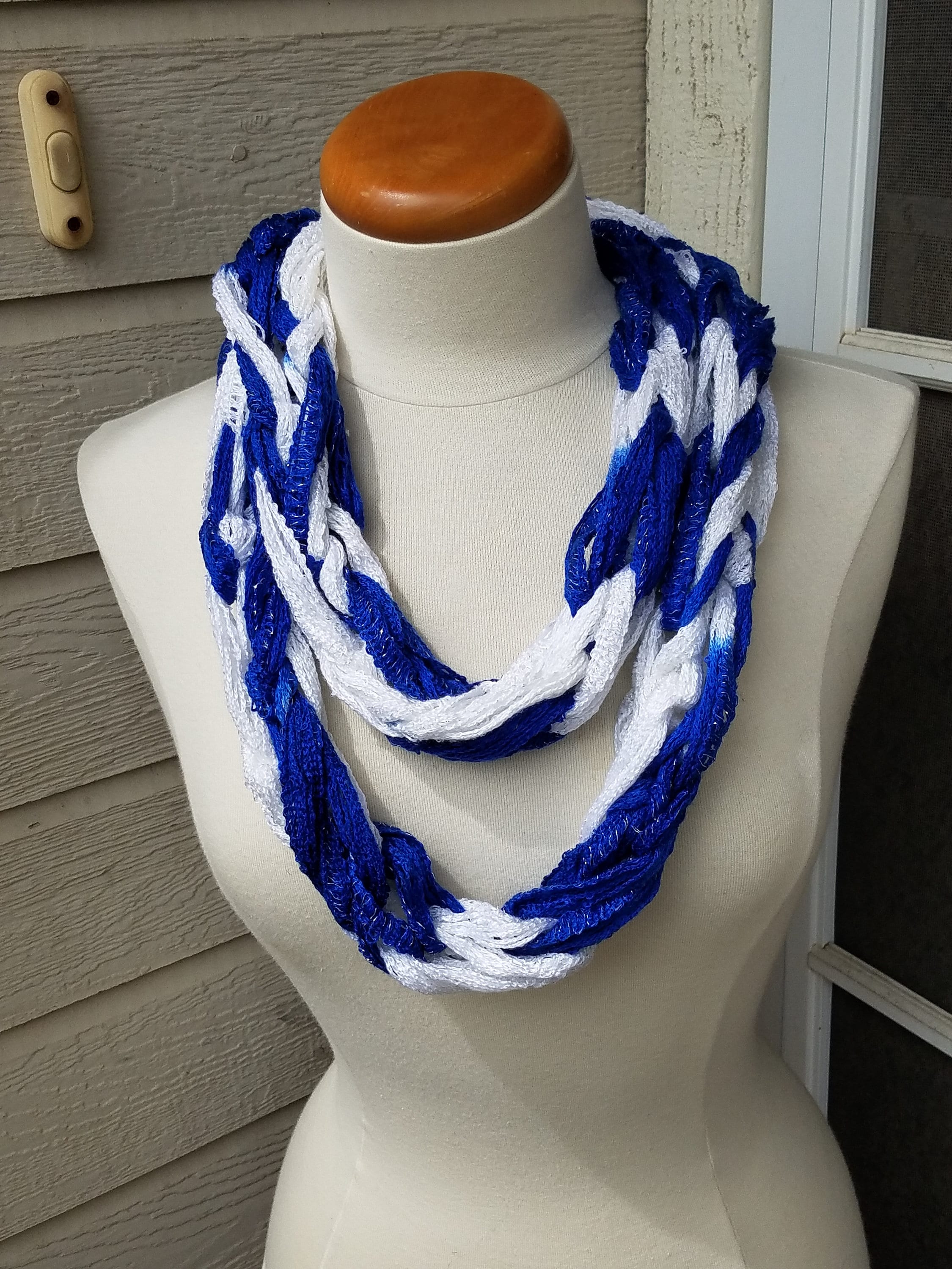 Arm Knit Team Color Infinity Scarf - Etsy