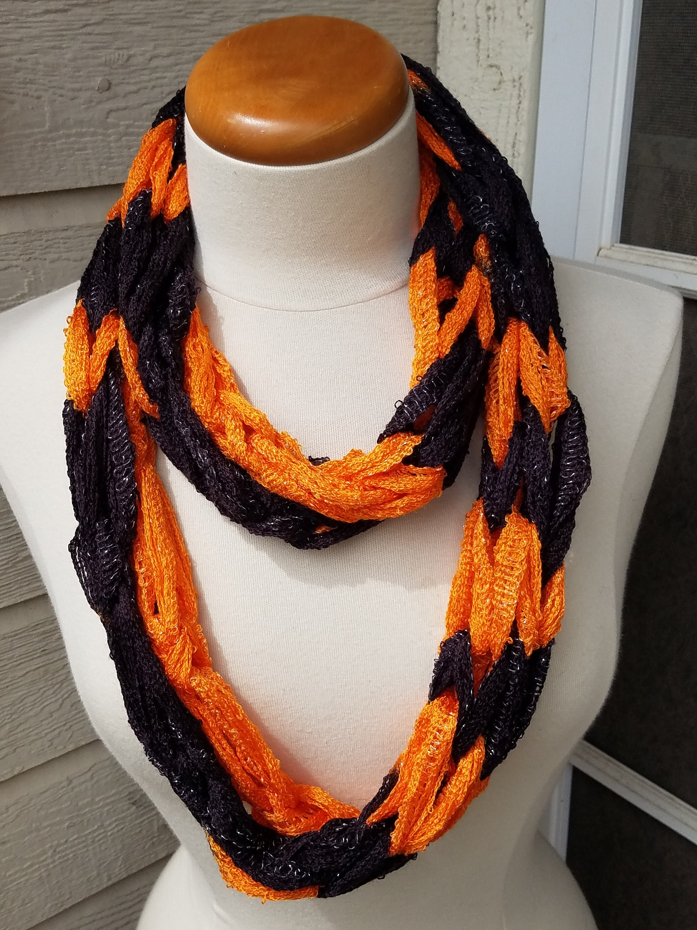 Arm Knit Team Color Infinity Scarf - Etsy