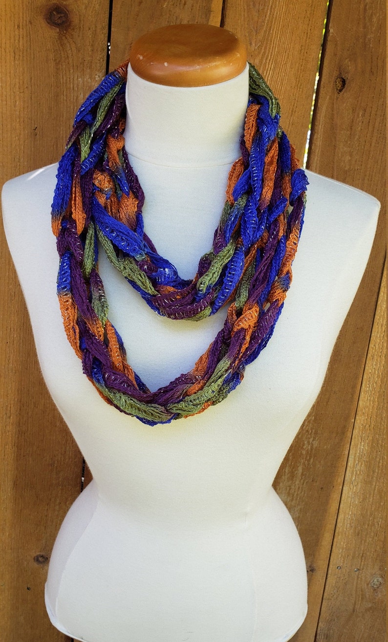 Arm Knit Infinity Scarf Disco