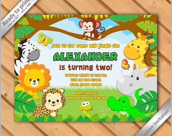 safari invitation etsy