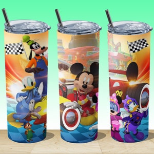 60% off - Mickey Roadster Racers Label 20oz Skinny Tumbler Sublimation Designs Digital Download Png Instant Digital ONLY