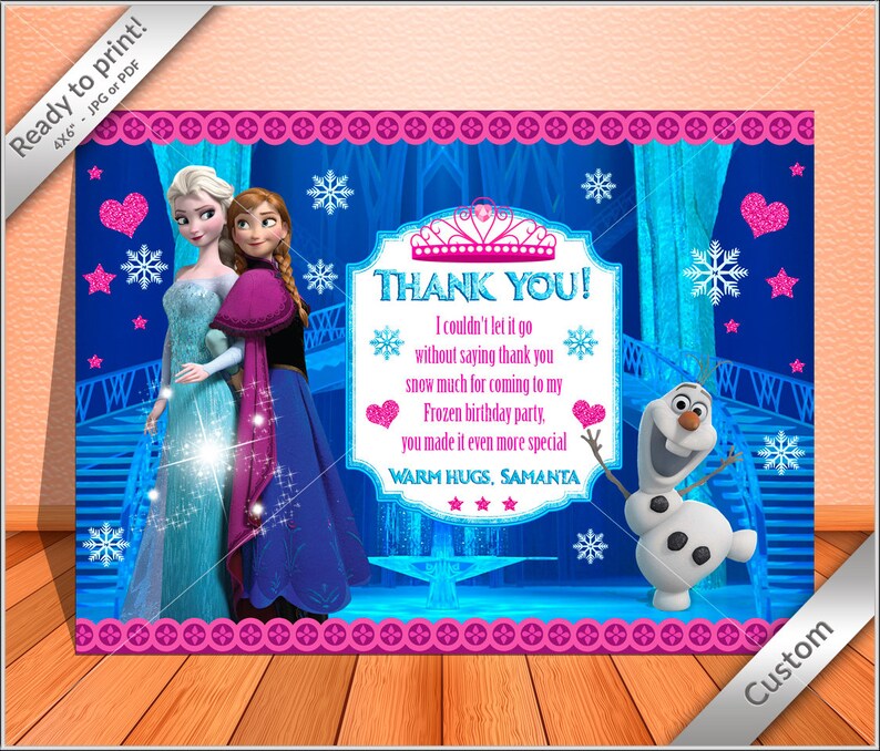 50 off PERSONALIZED Frozen Birthday Invitation Princess Etsy