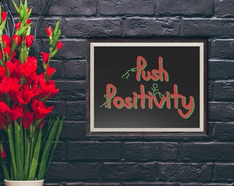 Stampa ispirata a A Tribe Called Quest - Poster Positive Vibes, arte digitale hip-hop, tributo stampabile a un gruppo rap, arredamento per studio musicale