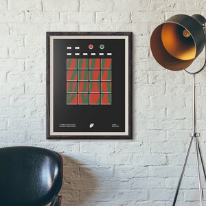 Atcq Poster, Music Decor Wall Art, Hip Hop Print, Red & Green Decor Digital Print