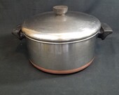 Vtg Revere Ware 1801 Copper Clad Stainless Steel 4 1 2 qt Sauce pot w lid Rome, NY Made in USA