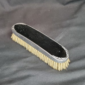 Vtg Silver Plated Clothing Brush Prophylactic Sterilized Made in USA