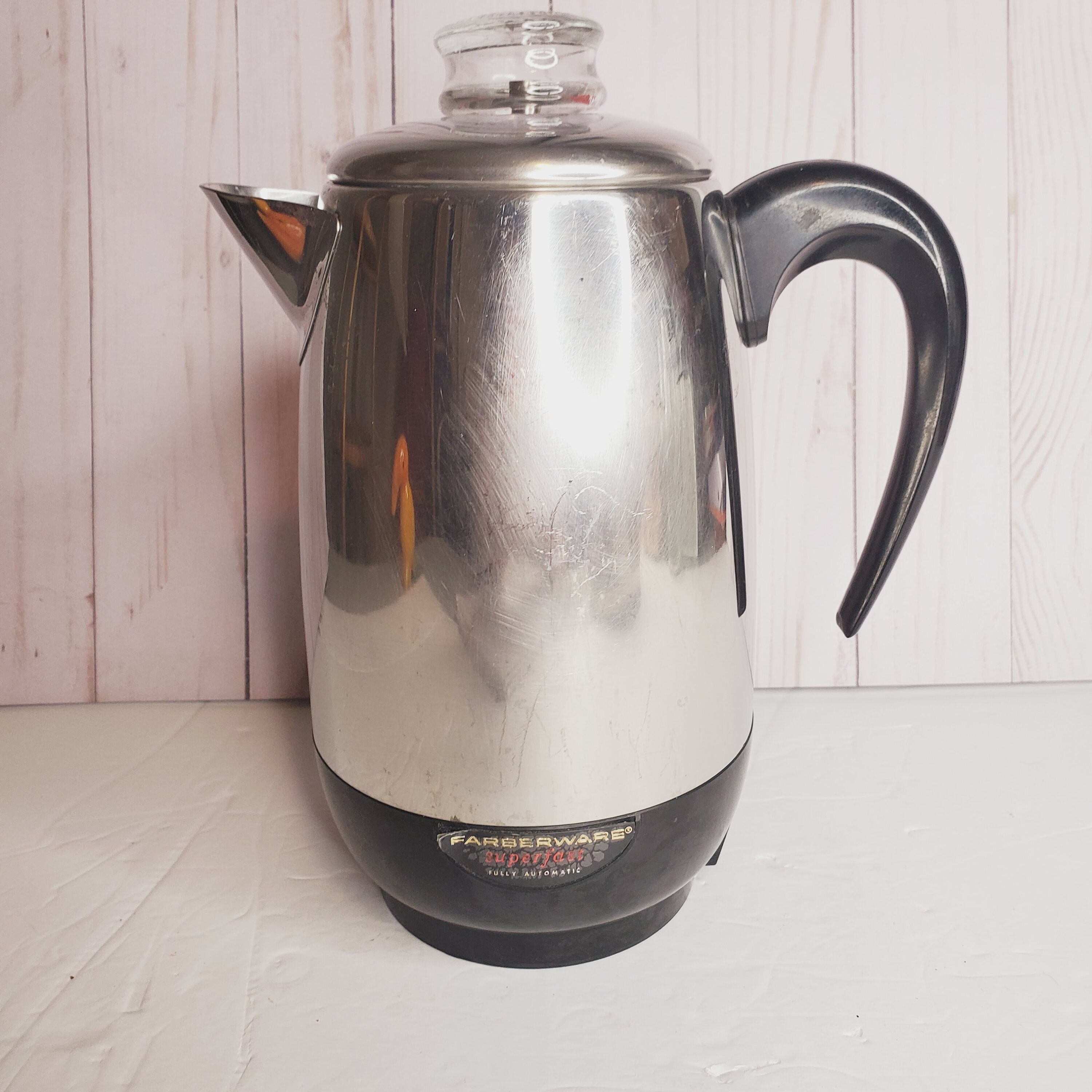 Farberware Stove Top Percolator Coffee Pot 4-8 Cup Stainless Steel