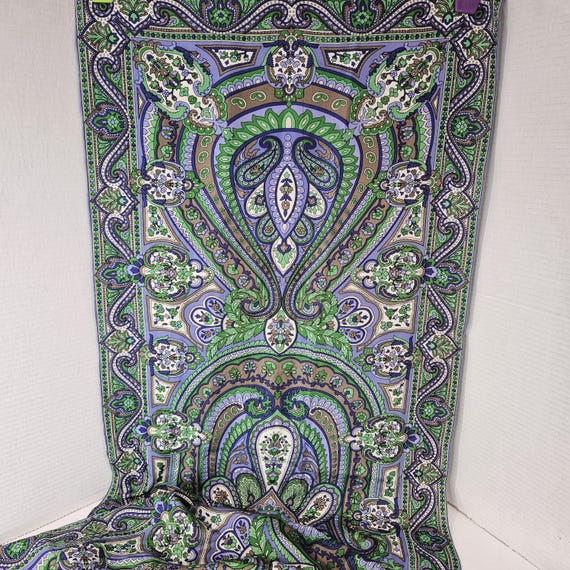 Talbots 100% Silk  Rectangular Scarf Rolled Edges… - image 2