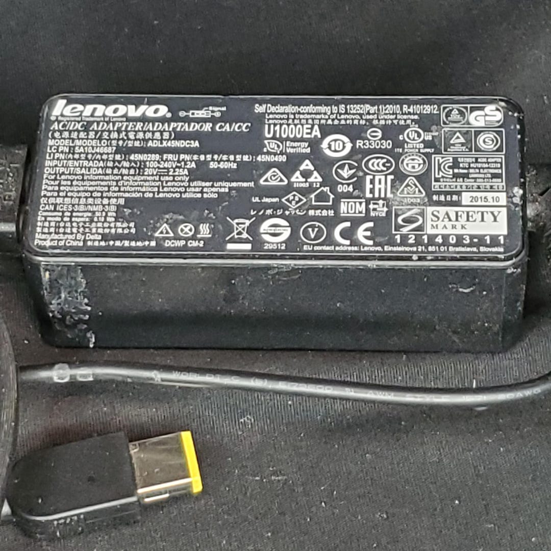 Caricabatterie Lenovo 20V 3.25A 65W Con Spina UK – Compatibile Con Tantissimi Modelli ThinkPad E IdeaPad