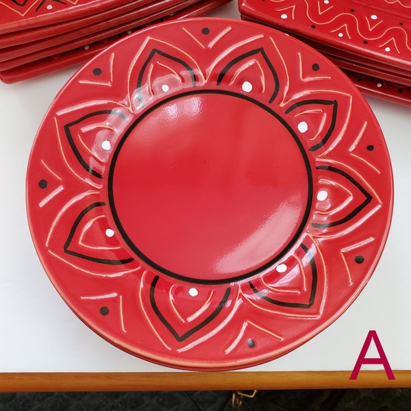 Black and White Hand Painted Plate Etsy