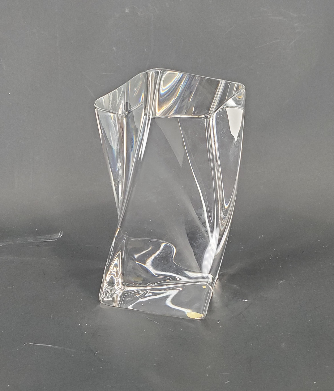 Kosta Boda Art Glass Sculpture Signed Goran Warff 7 Inches