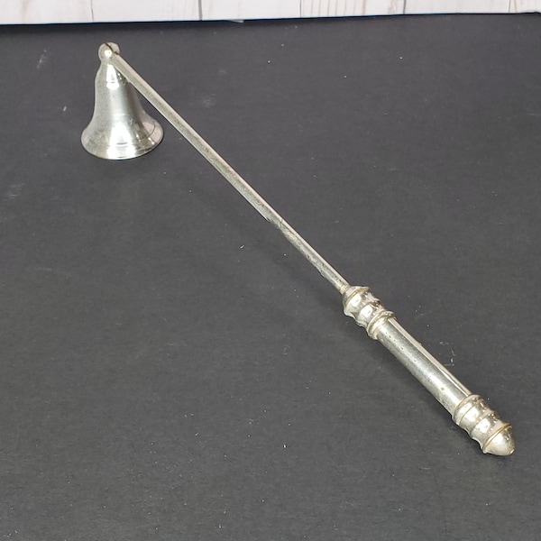 Silver Tone Metal Candle Snuffer